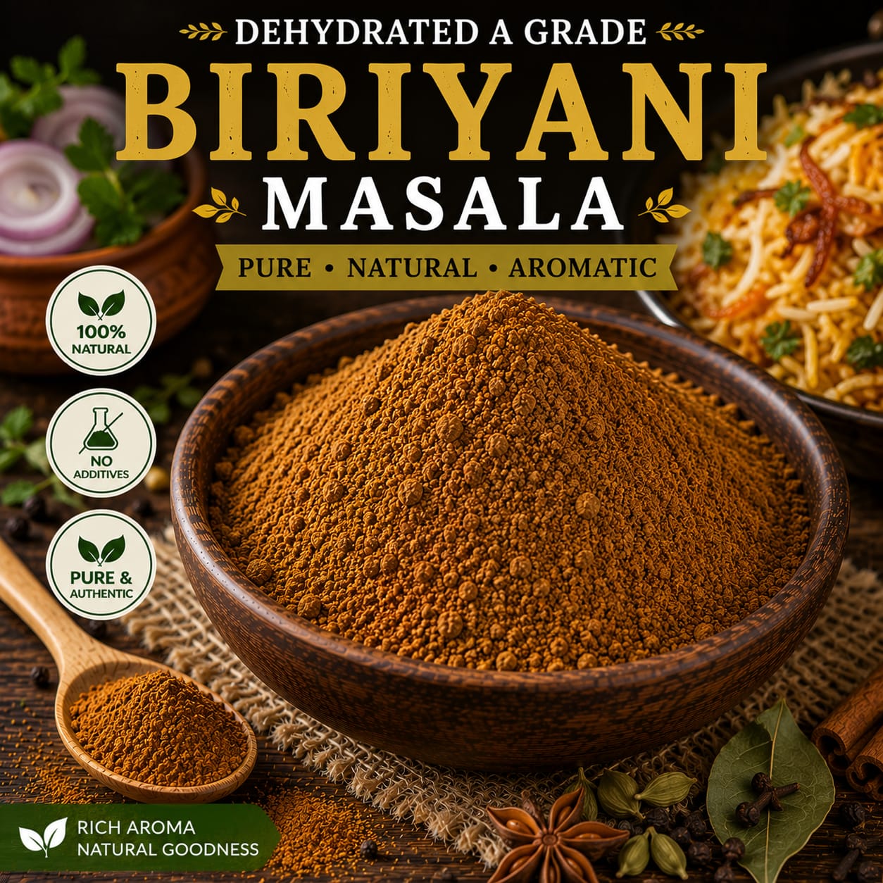 Dehydrated A-Grade Biriyani Masala
