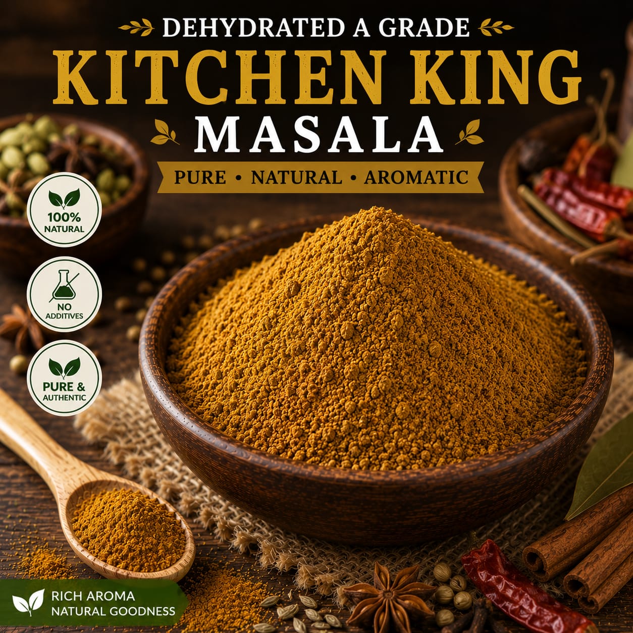 Dehydrated A-Grade Kitchen King Masala