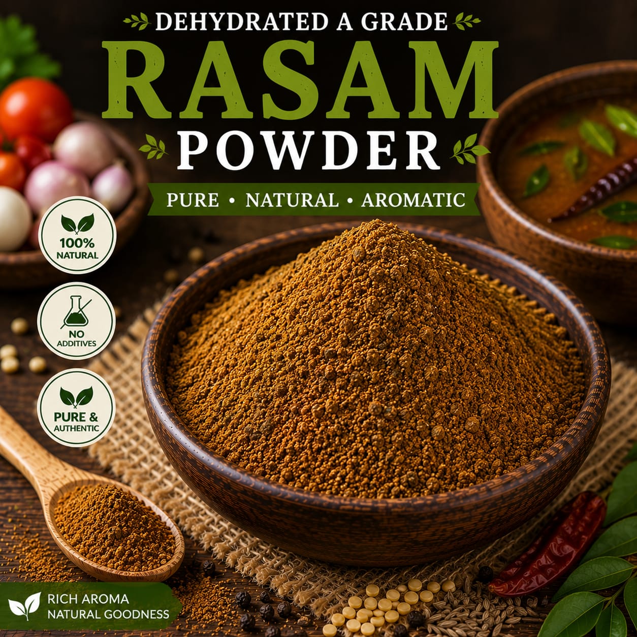 Dehydrated A-Grade Rasam Masala
